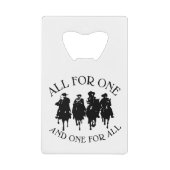 ALL FOR ONE THREE MUSKETEERS DUMAS GELDBEUTEL FLASCHENÖFFNER (Vorderseite)