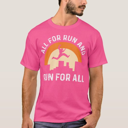 All For Run  Run For All. Parcours Freerunning. Pa T-Shirt (Vorderseite)