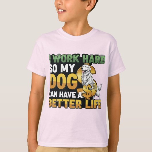 All for the Paws: Love That Works Hard- T-shirt d. (Vorderseite)
