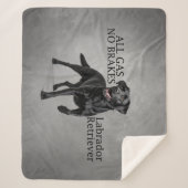 All Gas No Brakes Black Lab Sherpadecke (Vorderseite)