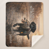 All Gas No Brakes Black Lab Sherpadecke (Vorderseite)