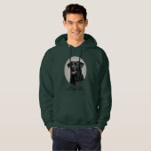 All Gas No Brakes Black Lab Sporting Hoodie (Vorne ganz)
