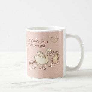 All Gottes Gnade in einem kleinen Gesicht Kaffeetasse