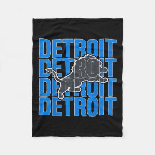All Grit - Detroit Cool Retro Löwenliebhaber Detro Fleecedecke