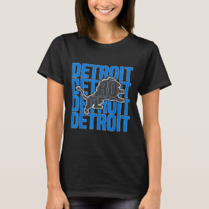 All Grit - Detroit Cool Retro Löwenliebhaber Detro T-Shirt