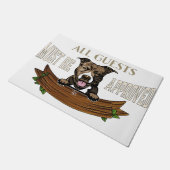 All Guests Must Be Appoved Mat, Cute Dog Fußmatte (Schrägansicht)