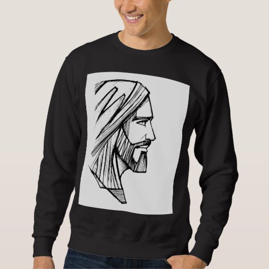 "ALL HAIL KING JESUS BLACK SWEATSHIRT (Vorderseite)
