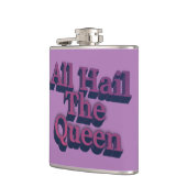 All Hail the Queen 3D Briefe Zitat Flachmann (Links)