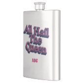 All Hail The Queen 3D mit Ihren Initialen Flachmann (Links)