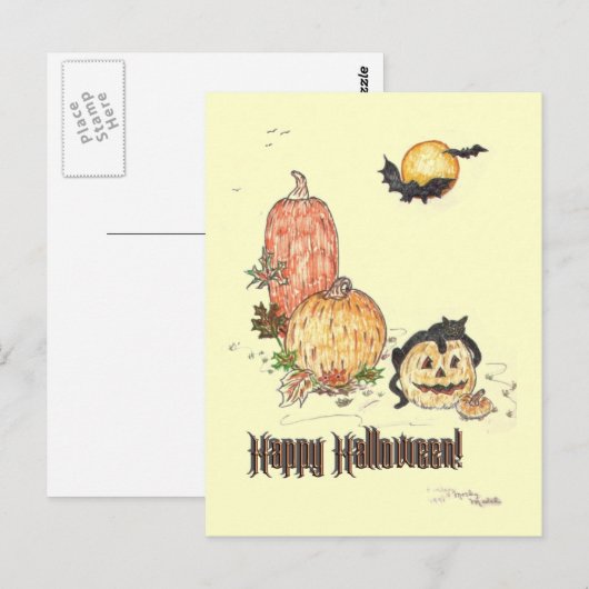 All Hallow Eve Postkarte (Vorne/Hinten)