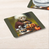 All Hallow Tea Time Rechteckiger Pappuntersetzer (angewinkelt)