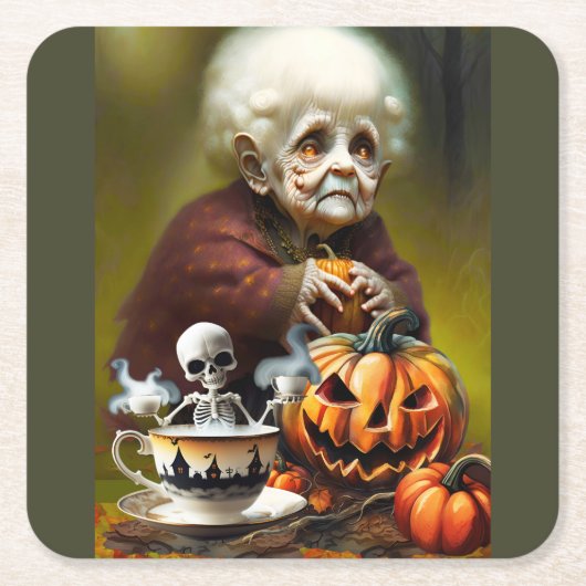 All Hallow Tea Time Rechteckiger Pappuntersetzer (Vorderseite)