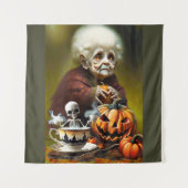All Hallow Tea Time Wandteppich (Vorderseite)