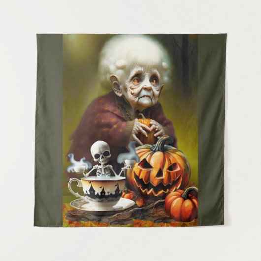 All Hallow Tea Time Wandteppich (Vorderseite)