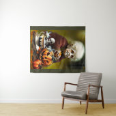All Hallow Tea Time Wandteppich (Beispiel (Horizontal))