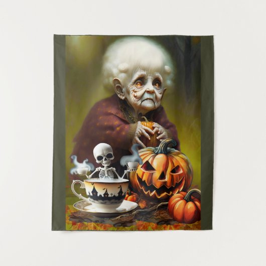 All Hallow Tea Time Wandteppich (Vorderseite)