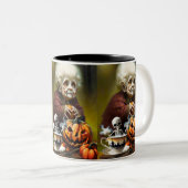All Hallow Tea Time Zweifarbige Tasse (VorderseiteRechts)