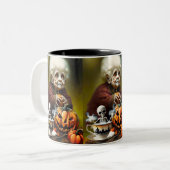 All Hallow Tea Time Zweifarbige Tasse (Vorderseite Links)
