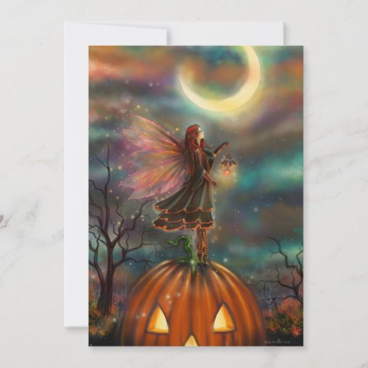 All Hallows Eve Flat-Einladung Einladung (Vorderseite)