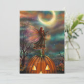 All Hallows Eve Flat-Einladung Einladung (Stehend Vorderseite)