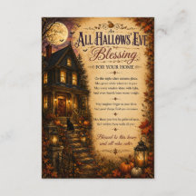 All Hallows’ Eve Halloween-Haussegnungskarte
