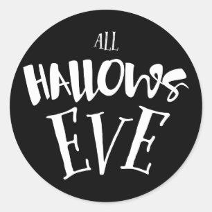 All Hallow's Eve Halloween Soirée Runder Aufkleber
