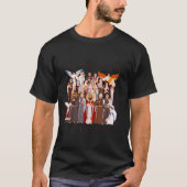 All Hallows Eve Pray For Us Halloween Catholic Sai T-Shirt (Vorderseite)