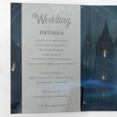 All Hallows Eve Wedding Dreifach Gefaltete Einladung (Innen Erste Seite)