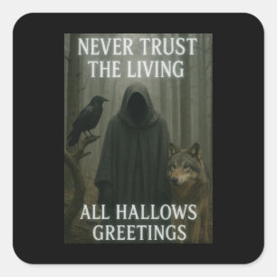All Hallows Halloween Ghosted Stickers