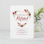 All Heart Bridal Dusche Einladung (Stehend Vorderseite)