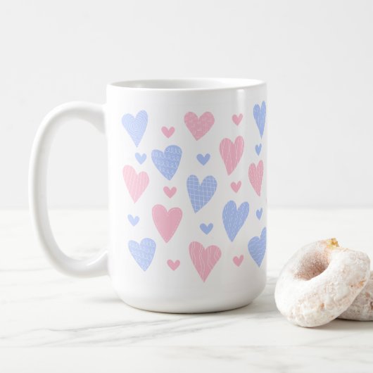 All Heart 🌸 Kaffee Tasse 15oz (Mit Donut)