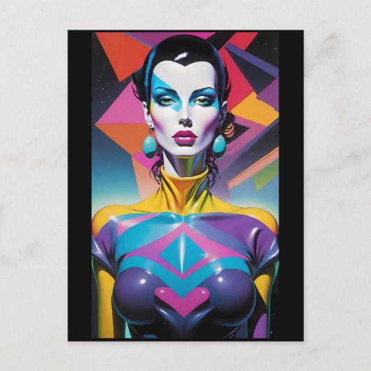 All Heart Plus Latex Postkarte (Vorderseite)