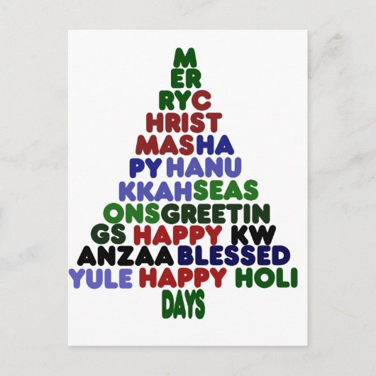 All Holiday Greetings Feiertagspostkarte (Vorderseite)