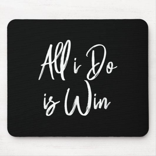 All I Do Is Win Motivational Gym Srts Work  Mousepad (Vorne)