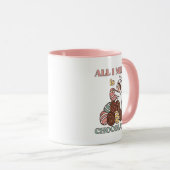 All I Need Is Chocolate – Funny Easter Bunny Tasse (VorderseiteRechts)