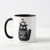 All I Need Is Coffee And Meow Tasse (Links)