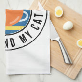 All I Need Is Coffee And My Cat Geschirrtuch (Viertel Falte)