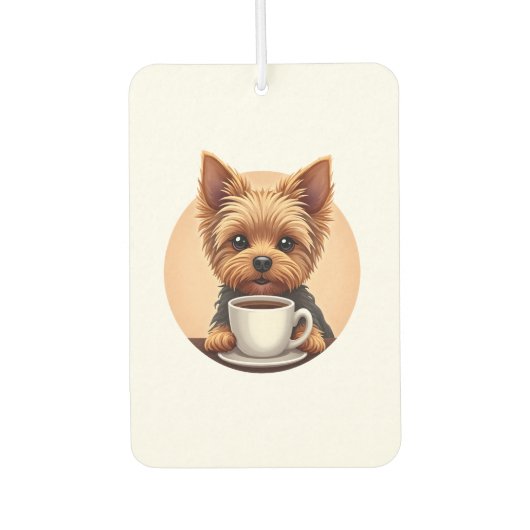 All I Need is Coffee and My Yorkie Autolufterfrischer (Vorderseite)