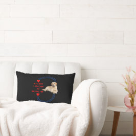 All I Need Is LOVE and a Yellow Lab Lumbar Pillow Lendenkissen