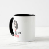 All I Need Is Love and My Cavalier Coffee Mug Tasse (Vorderseite Links)