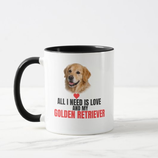 All I Need Is Love and My Golden Retriever Mug Tasse (Links)