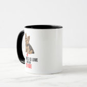 All I Need Is Love and My Yorkie Coffee Tasse (Vorderseite Links)
