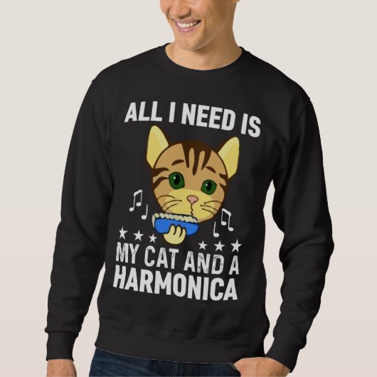All I Need Is My Cat And A Harmonica Musician And Sweatshirt (Vorderseite)