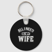 All I Need Is My Wife Sarcastic Husband To Be Chri Schlüsselanhänger (Vorderseite)