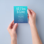 All I Sea Is Love Bridal Shower Blue Flyer (Gruppe)