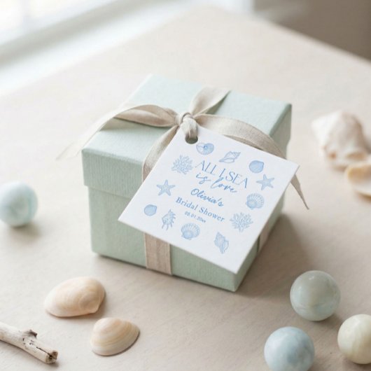 All I Sea Is Love Bridal Shower  Geschenkanhänger