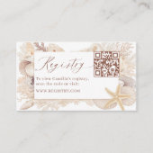 All I sea Is Love Bridal Shower Registry QR code Begleitkarte (Vorderseite)