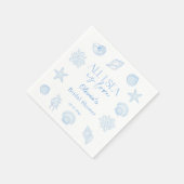 All I Sea Is Love Bridal Shower Serviette (Ecke)