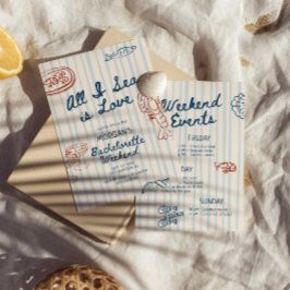 All I Sea is Love Coastal Bachelorette Einladung