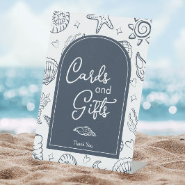 All I Sea is Love Navy Blue Cards and Gifts Sockelschild